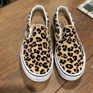 Leopard Vans size 7 - New